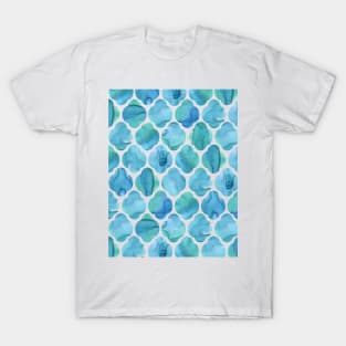 Turquoise Tile Pattern T-Shirt